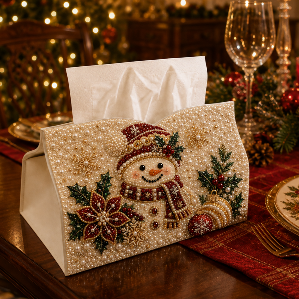 DIY Christmas Diamond Painting Tissue Box Special