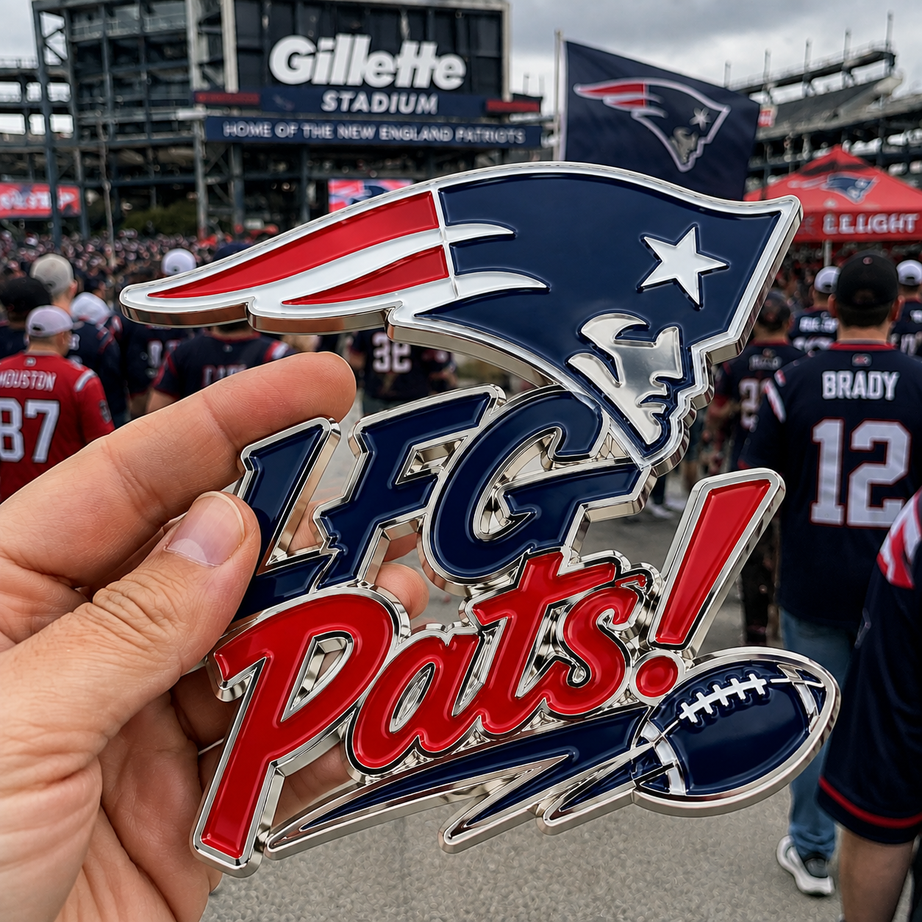 LFG Pats Car Emblem Metal Badge