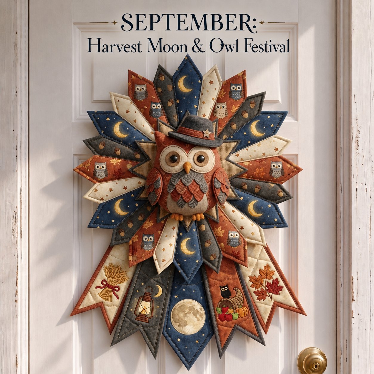 12-Month Themed 3D Quilted Door Hanger Sewing Kit Collection