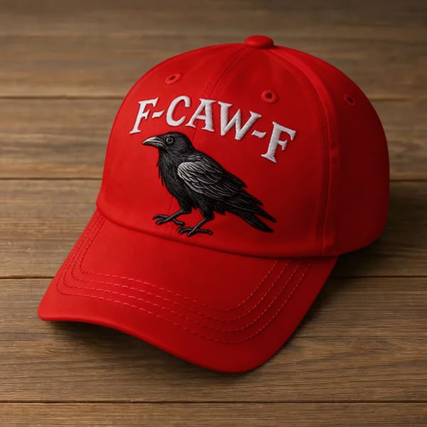 F-CAW-F Crow Hat (Printed patterns, not embroidery)