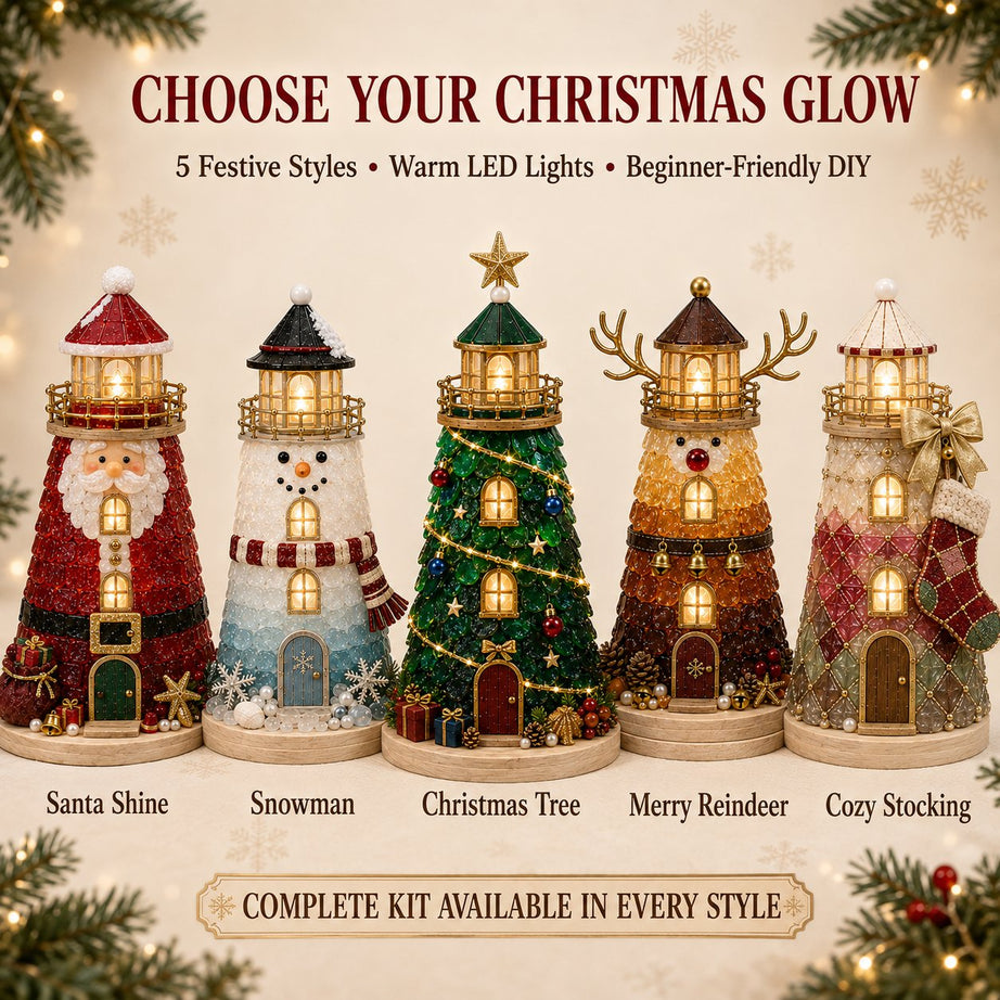 Lighted Sea Glass-Style Lighthouse Kit