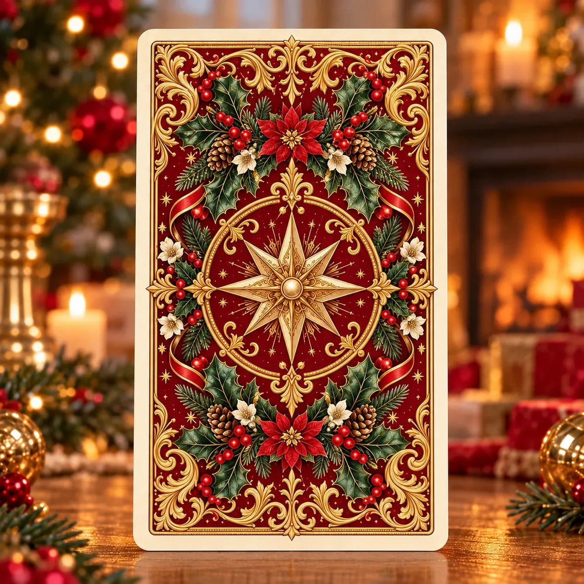 Victorian Christmas Tarot | Illustriertes Kartendeck mit 78 Karten und passender Schachtel