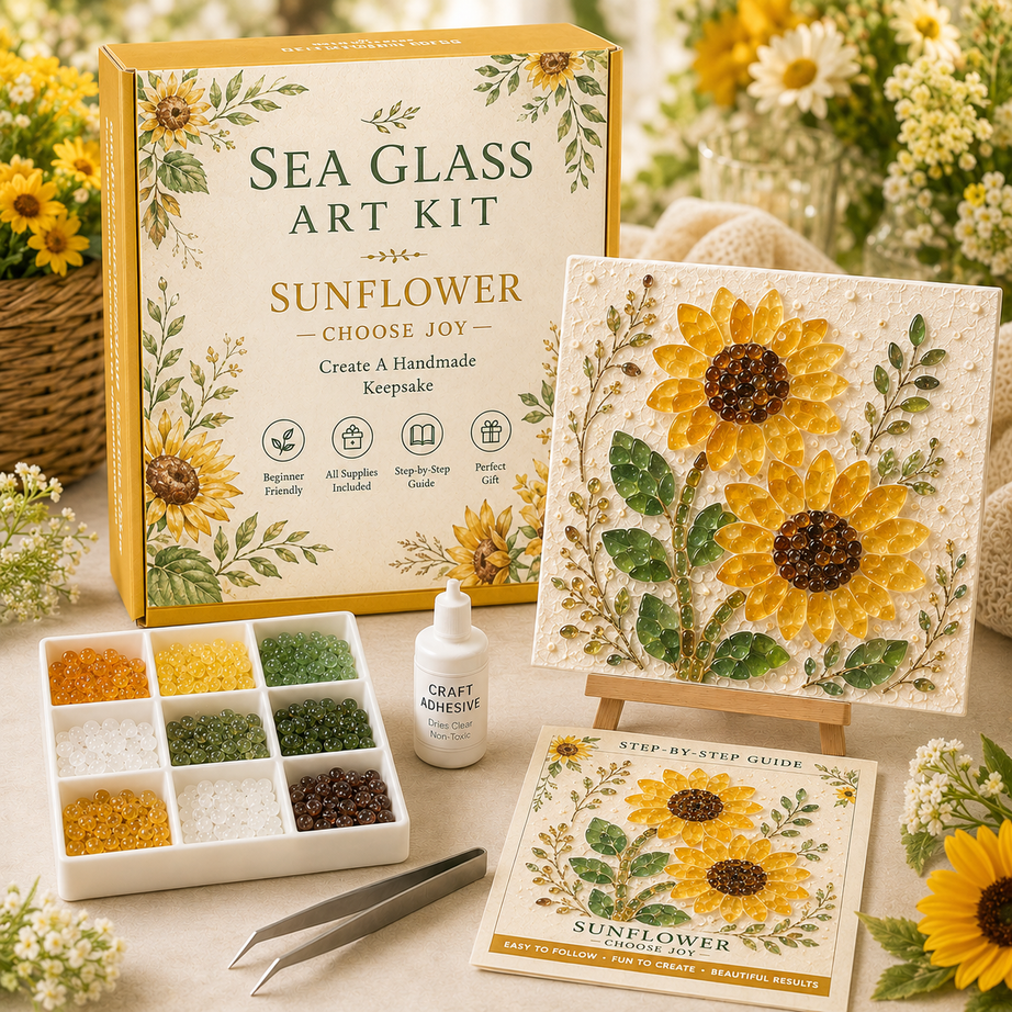 Bloom & Garden Sea Glass Art Kit Collection