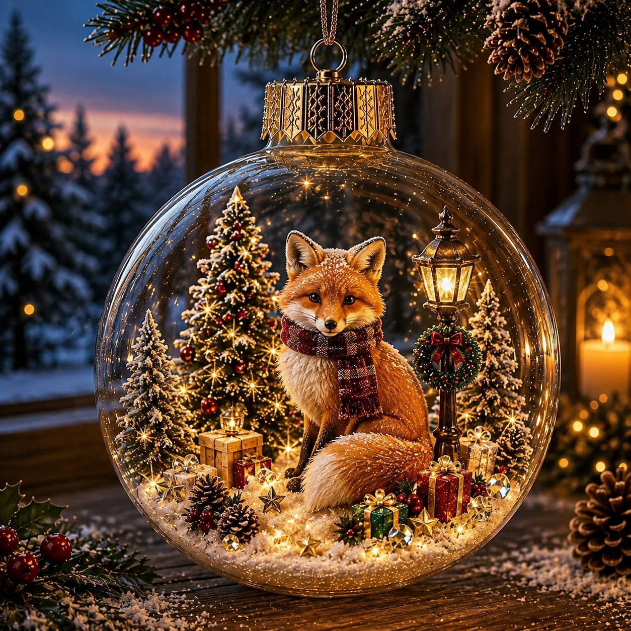 Magical Glass Christmas Ornaments