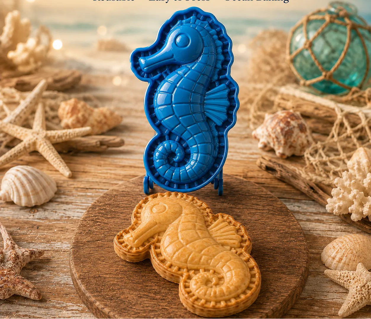 8-Design Ocean Filled Pie Press Collection