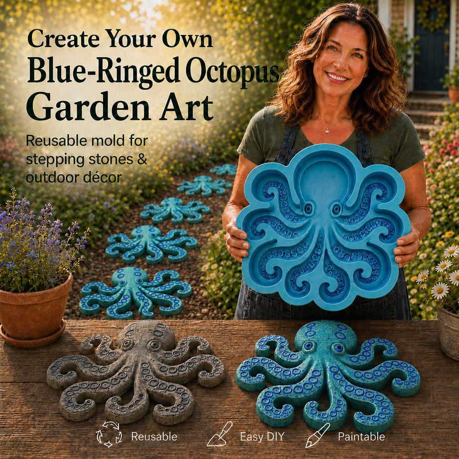Reusable Ocean Theme Garden Art Mold