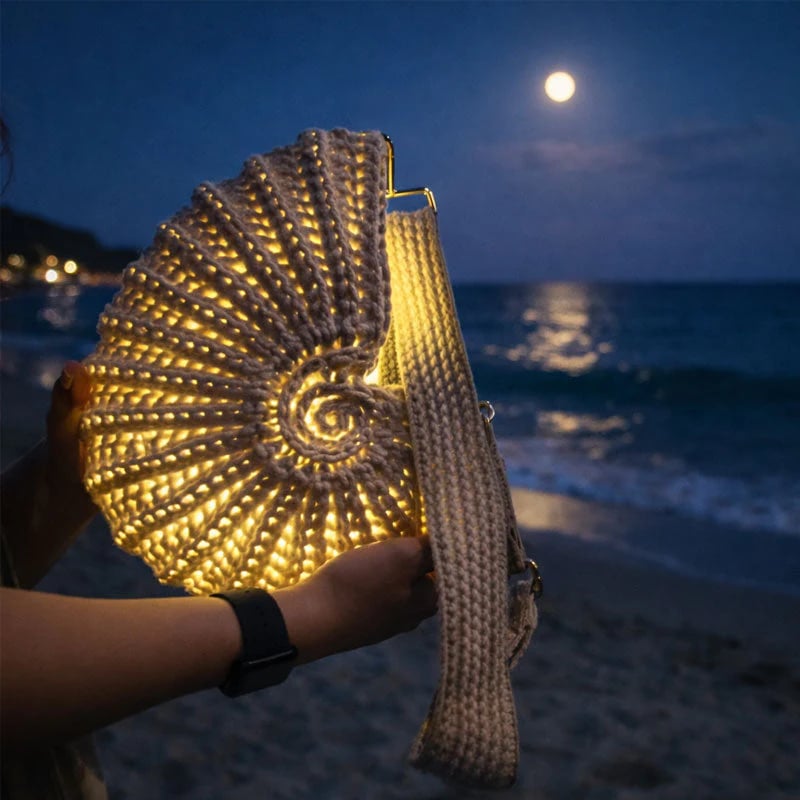Radiant Nautilus Shell Bag  — Carry the Magic of the Deep Blue