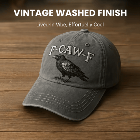 F-CAW-F Crow Hat (Printed patterns, not embroidery)