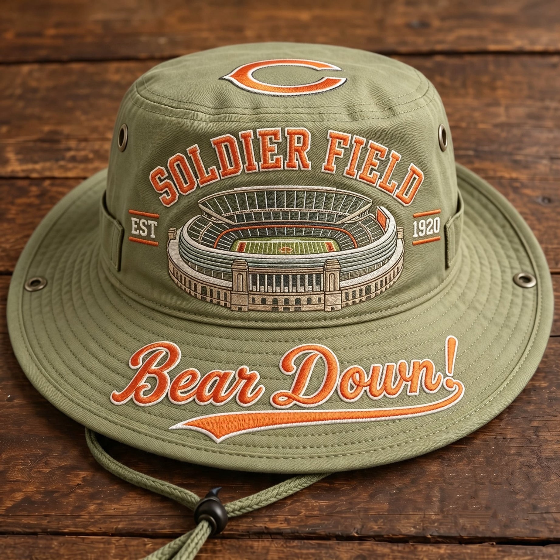 Bear Down Soldier Field Boonie Hat