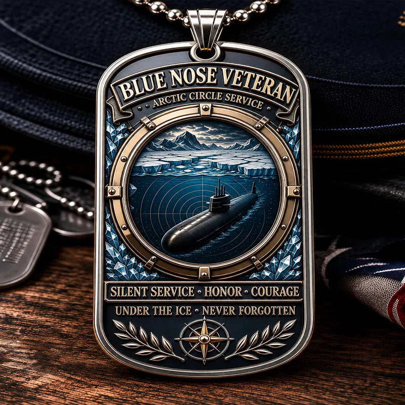 Blue Nose Veteran Dog Tag Necklace