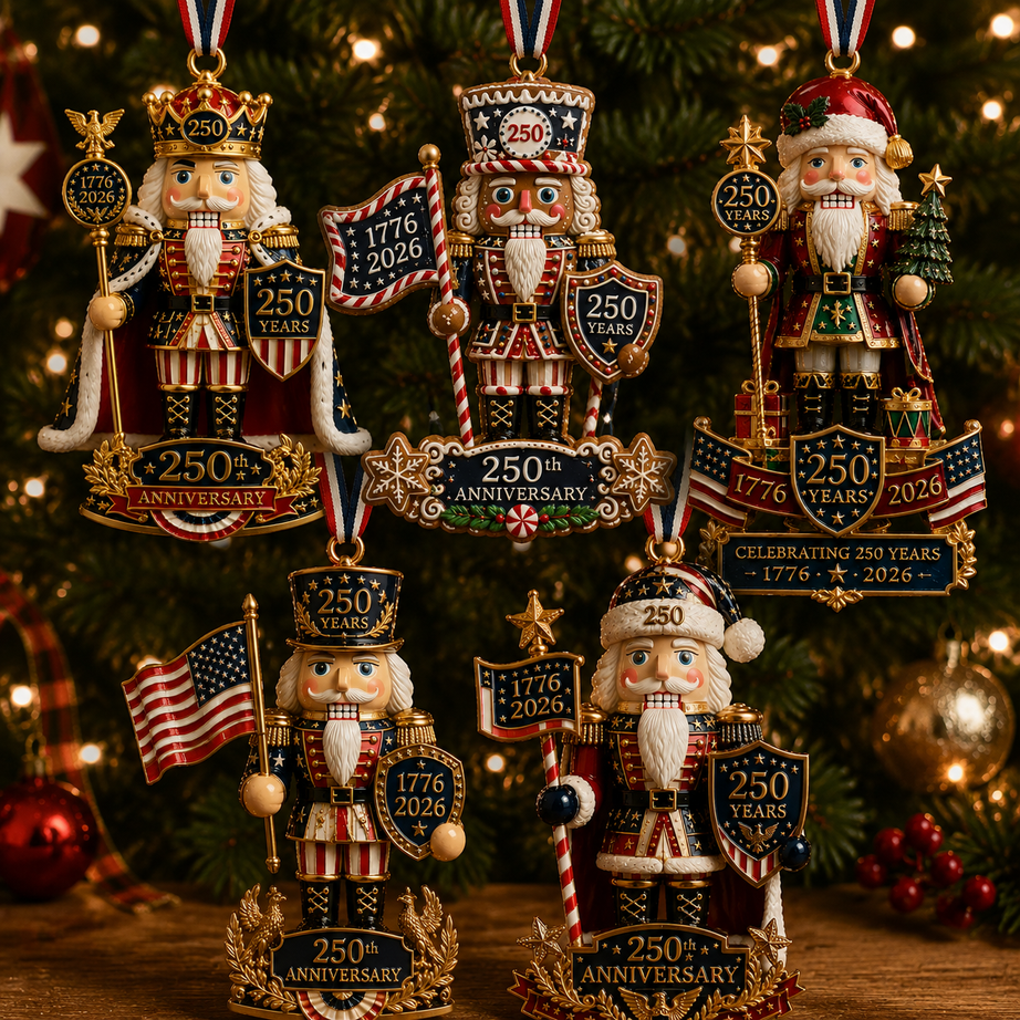 Nutcracker-themed Christmas tree ornament