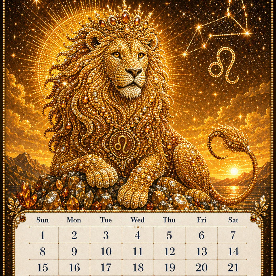 Beginner-Friendly 2027 Twelve Zodiac Bead Art Calendar Kit