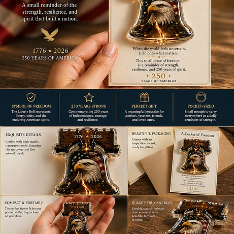 "Freedom's Perch" – Liberty Bell Eagle, 250th Anniversary
