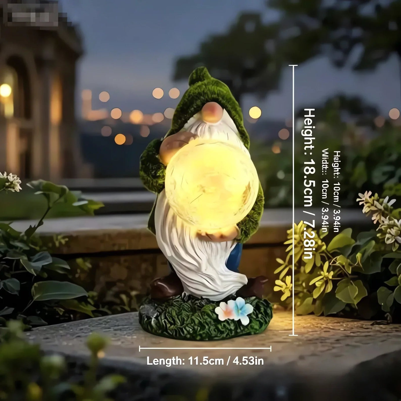 Outdoor Garden Gnomes with LED Solar Light