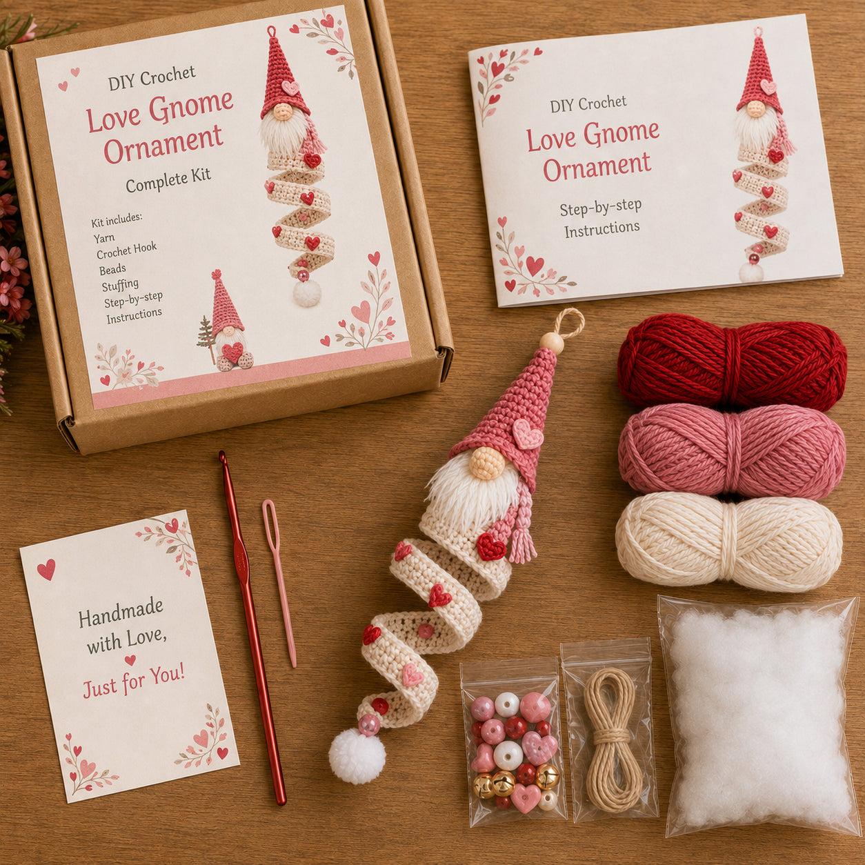 DIY Crochet Gnome Ornament Collection