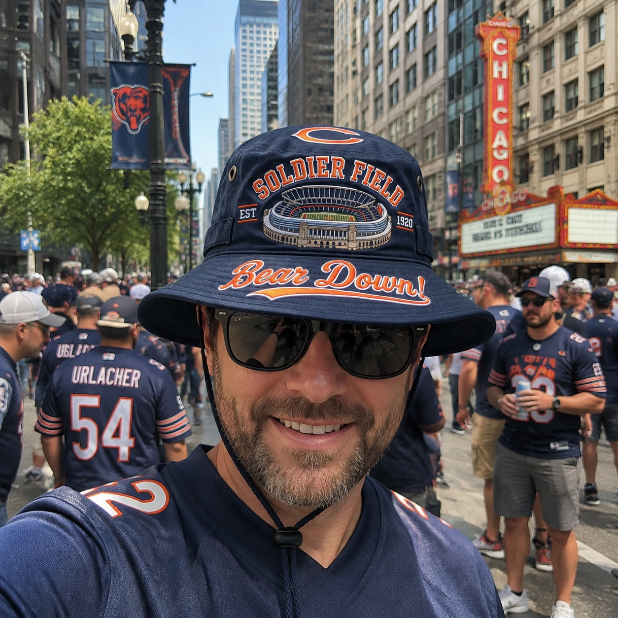 Bear Down Soldier Field Boonie Hat