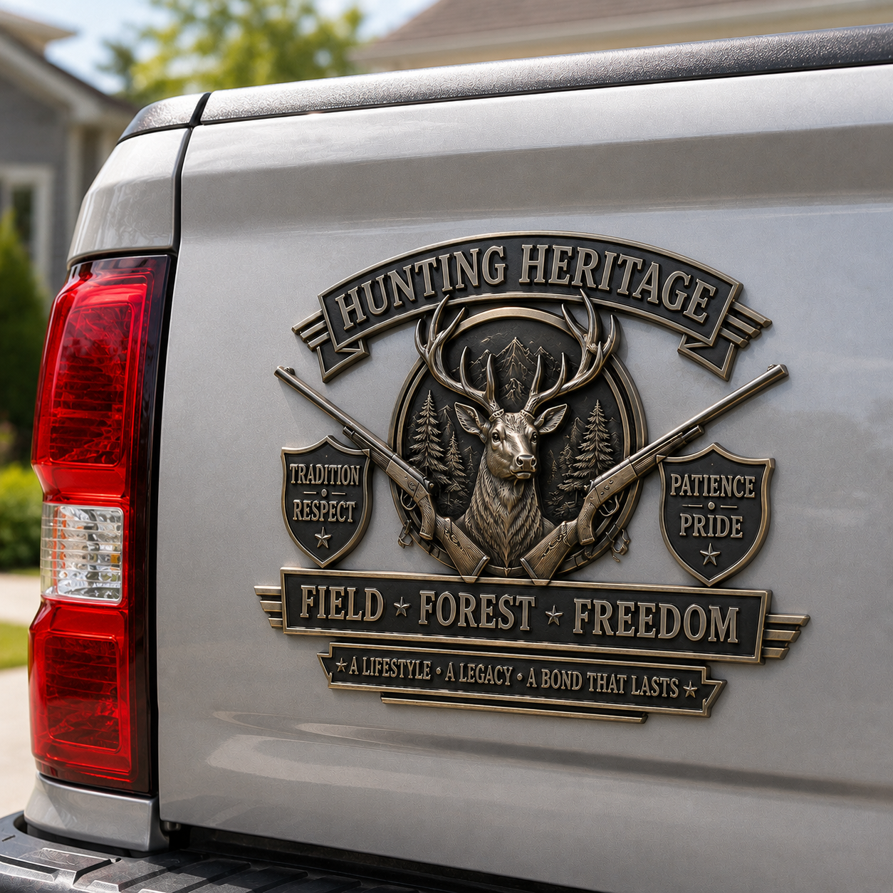 Hunting Heritage Metal Car Emblem
