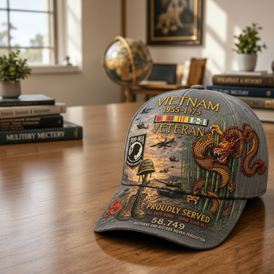 America 250Th Celebration Vietnam Veteran 1955–1975 Memorial Cap
