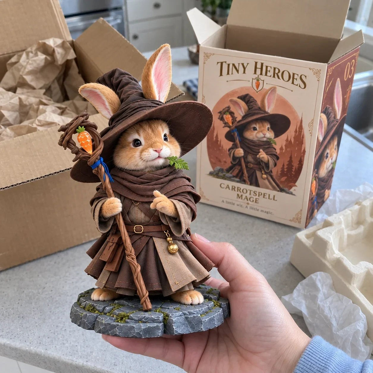 Tiny Fantasy Animal Heroes Collectible Figurines