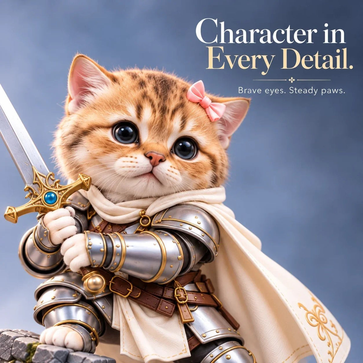 Tiny Fantasy Animal Heroes Collectible Figurines
