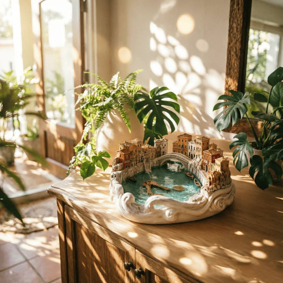 Bring the Romance of Venice to Your Entryway! Miniature Water City Catch-all Dish