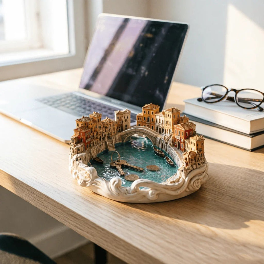 Bring the Romance of Venice to Your Entryway! Miniature Water City Catch-all Dish