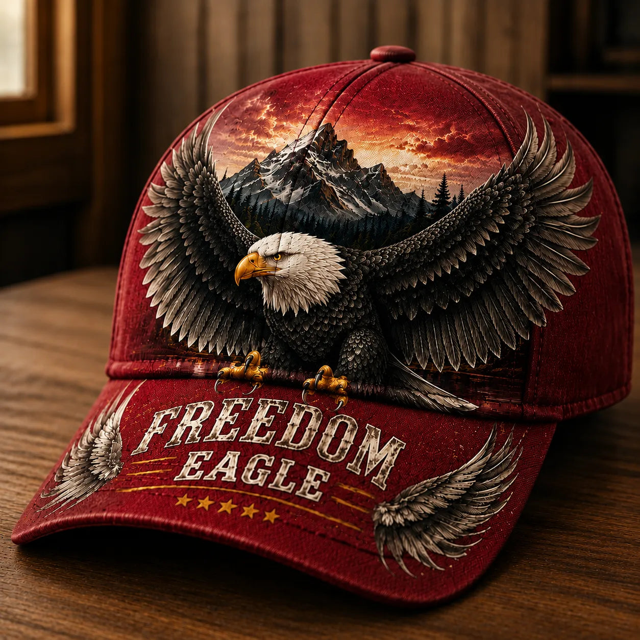 Freedom Eagle Baseball Cap – American Heritage Bald Eagle Vintage Hat