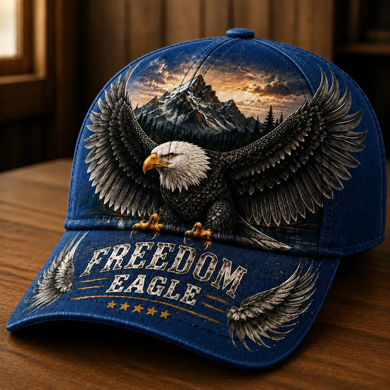 Freedom Eagle Baseball Cap – American Heritage Bald Eagle Vintage Hat