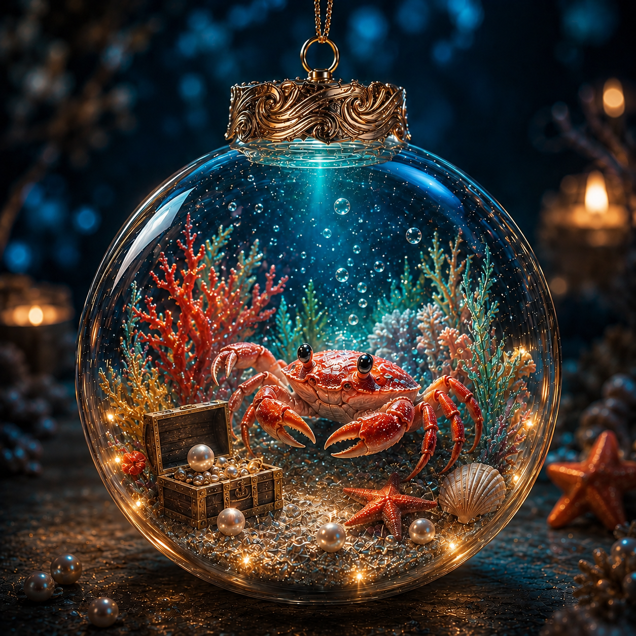 Ocean Series Illuminated 3D Model Decorations