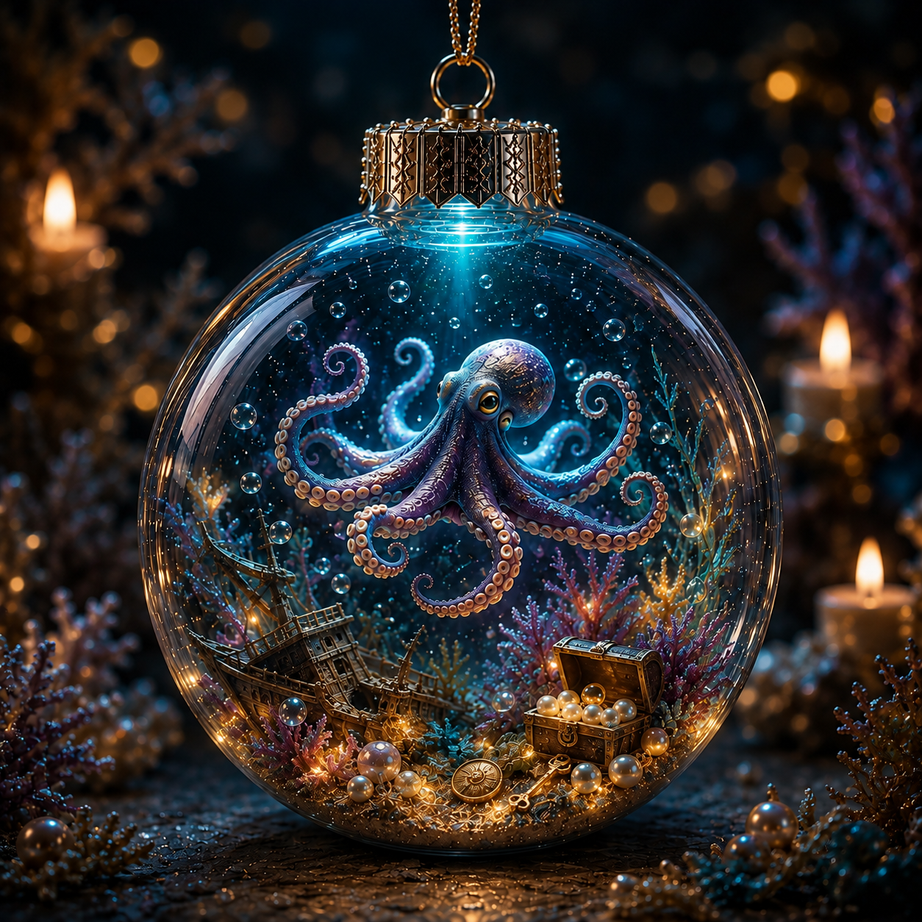 Ocean Series Illuminated 3D Model Decorations