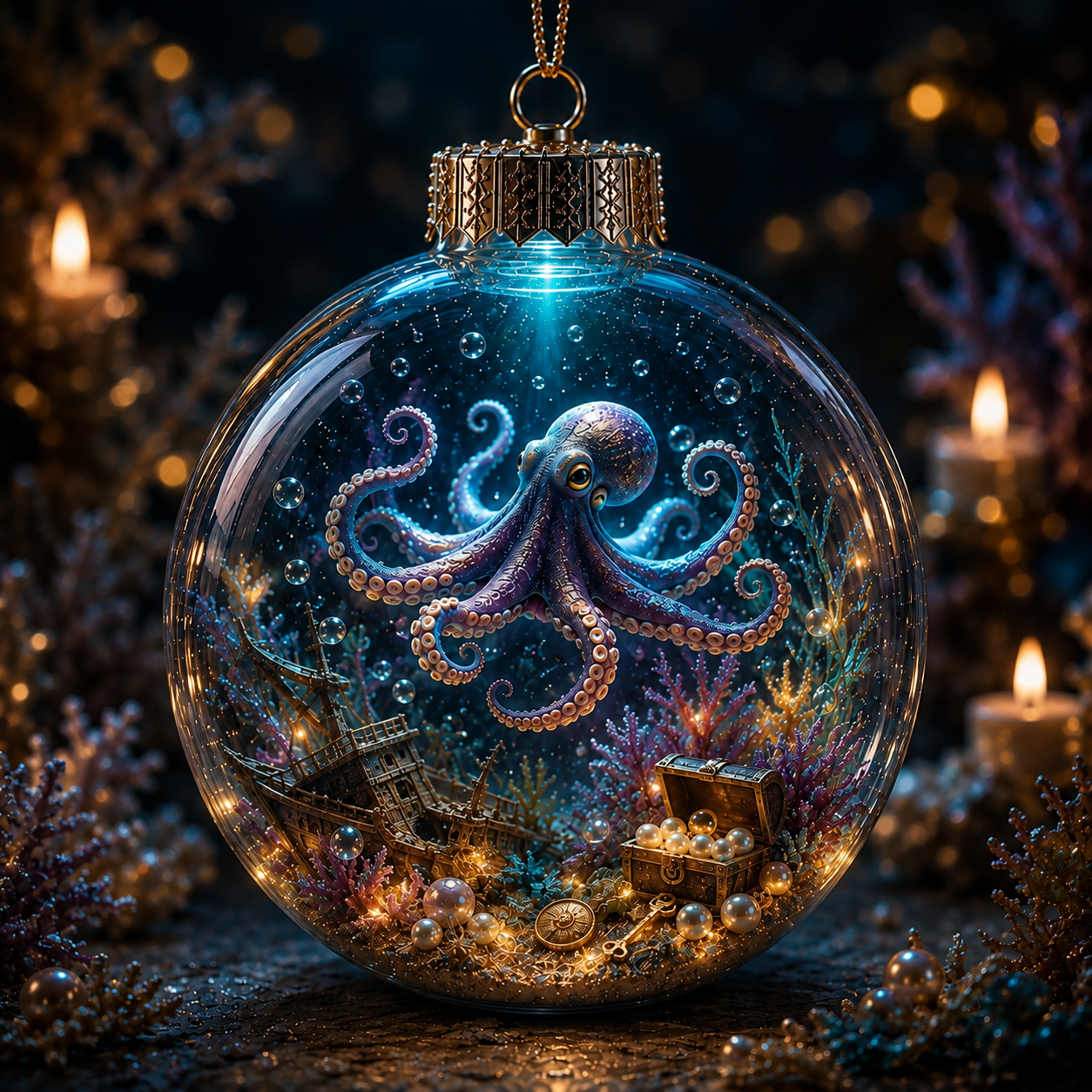Ocean Series Illuminated 3D Model Decorations