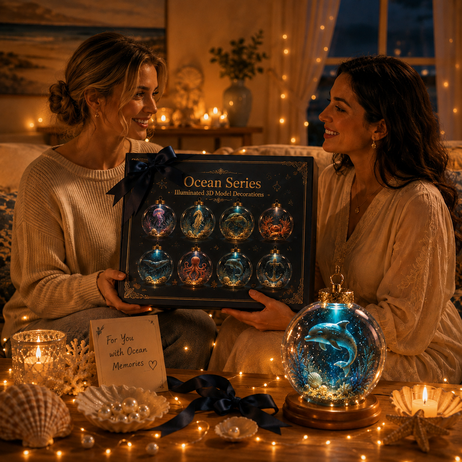 Ocean Series Illuminated 3D Model Decorations