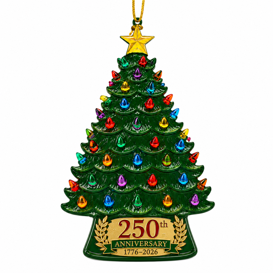 2026 America 250th Anniversary Nostalgic Christmas Tree Ornament