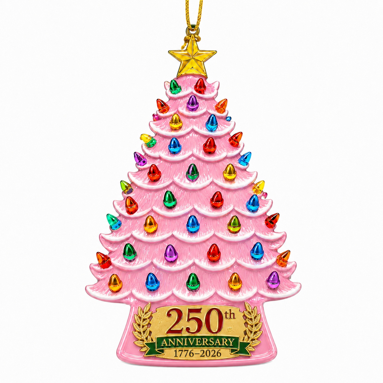 2026 America 250th Anniversary Nostalgic Christmas Tree Ornament