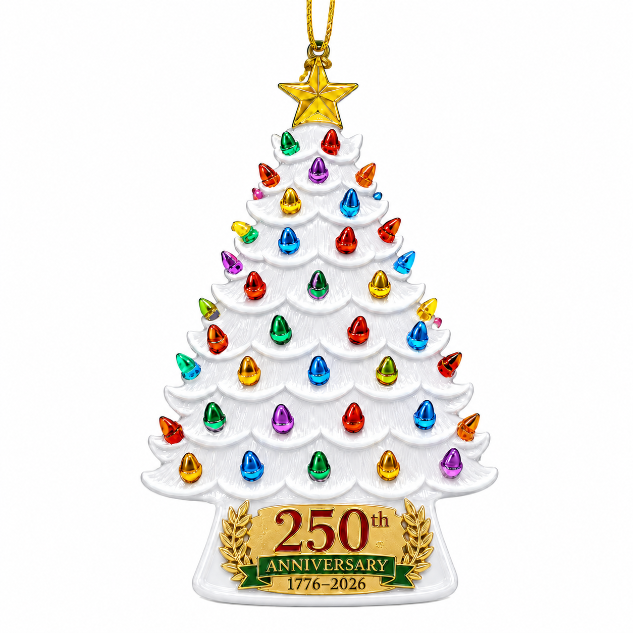 2026 America 250th Anniversary Nostalgic Christmas Tree Ornament