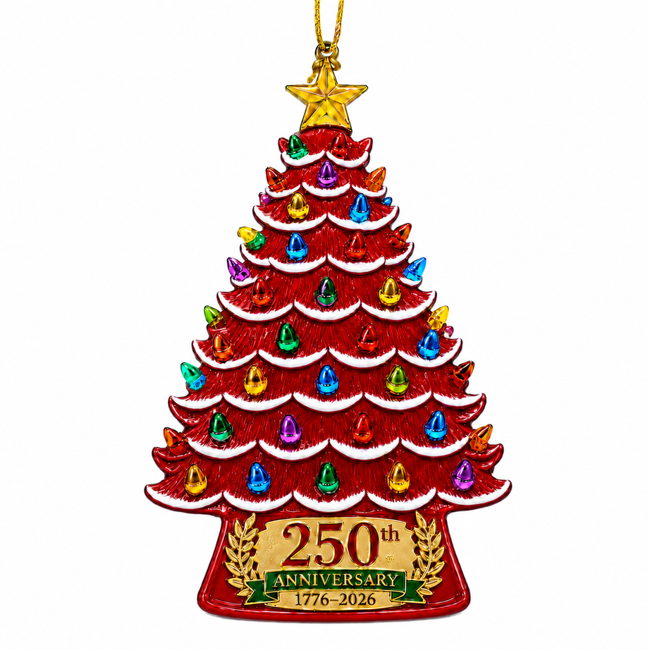 2026 America 250th Anniversary Nostalgic Christmas Tree Ornament