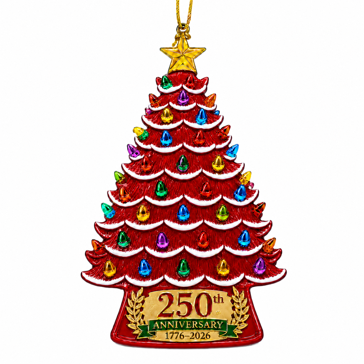 2026 America 250th Anniversary Nostalgic Christmas Tree Ornament