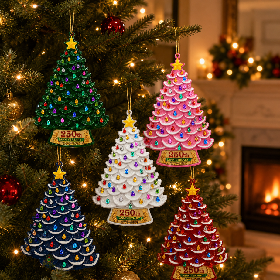 2026 America 250th Anniversary Nostalgic Christmas Tree Ornament