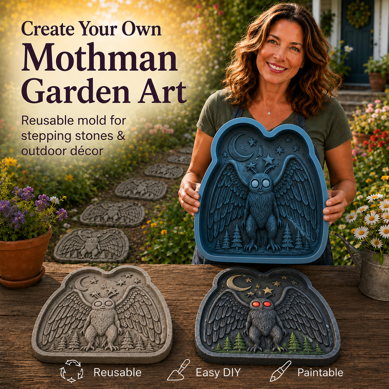 Woodland Legends Stepping Stone Mold Series