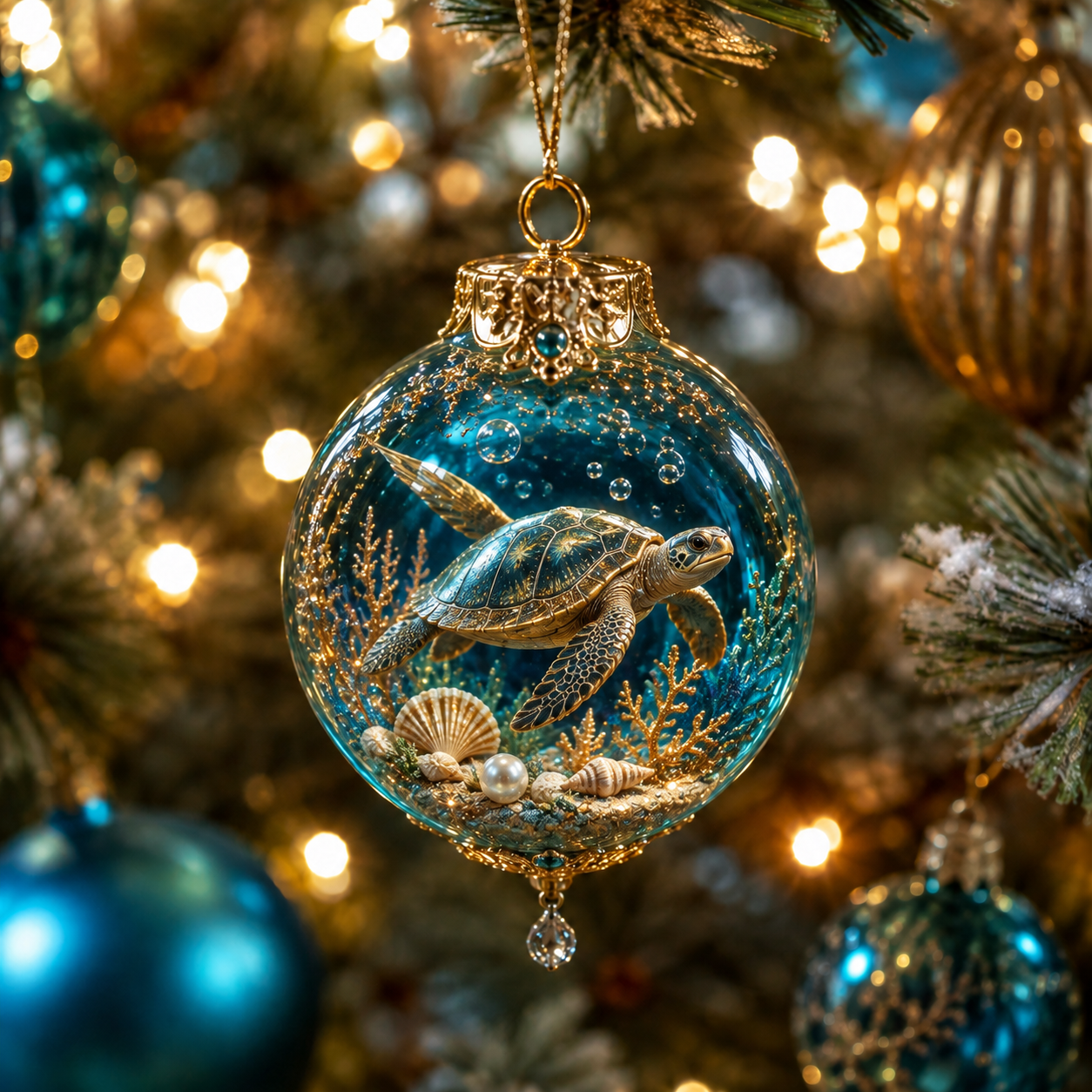 Ocean Wonders Christmas Ornament Collection