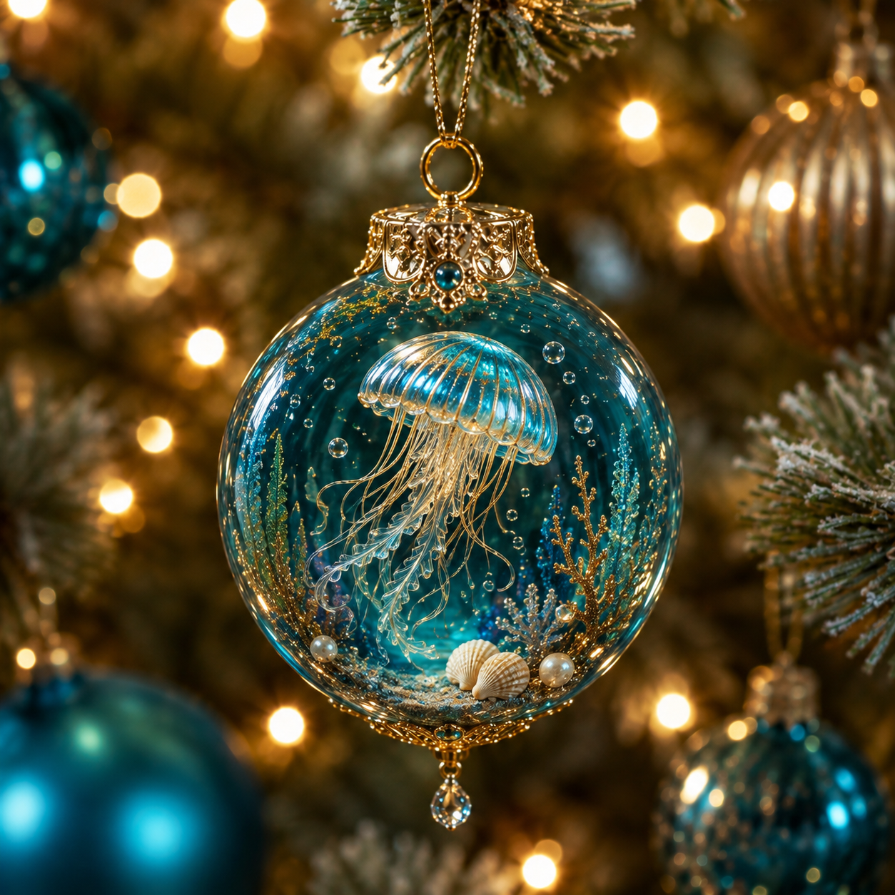 Ocean Wonders Christmas Ornament Collection