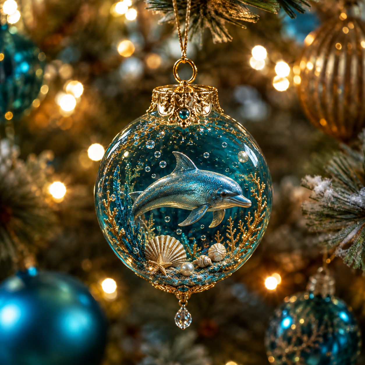 Ocean Wonders Christmas Ornament Collection