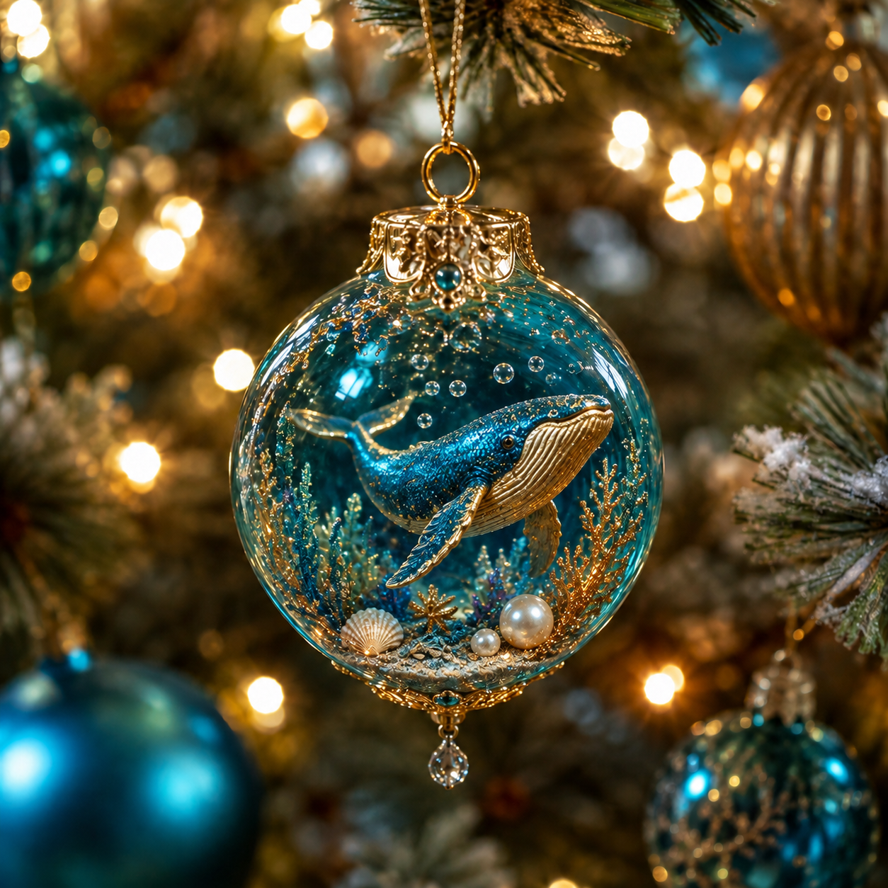Ocean Wonders Christmas Ornament Collection