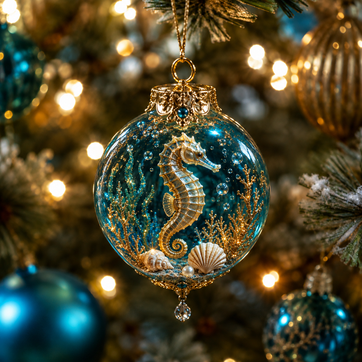 Ocean Wonders Christmas Ornament Collection