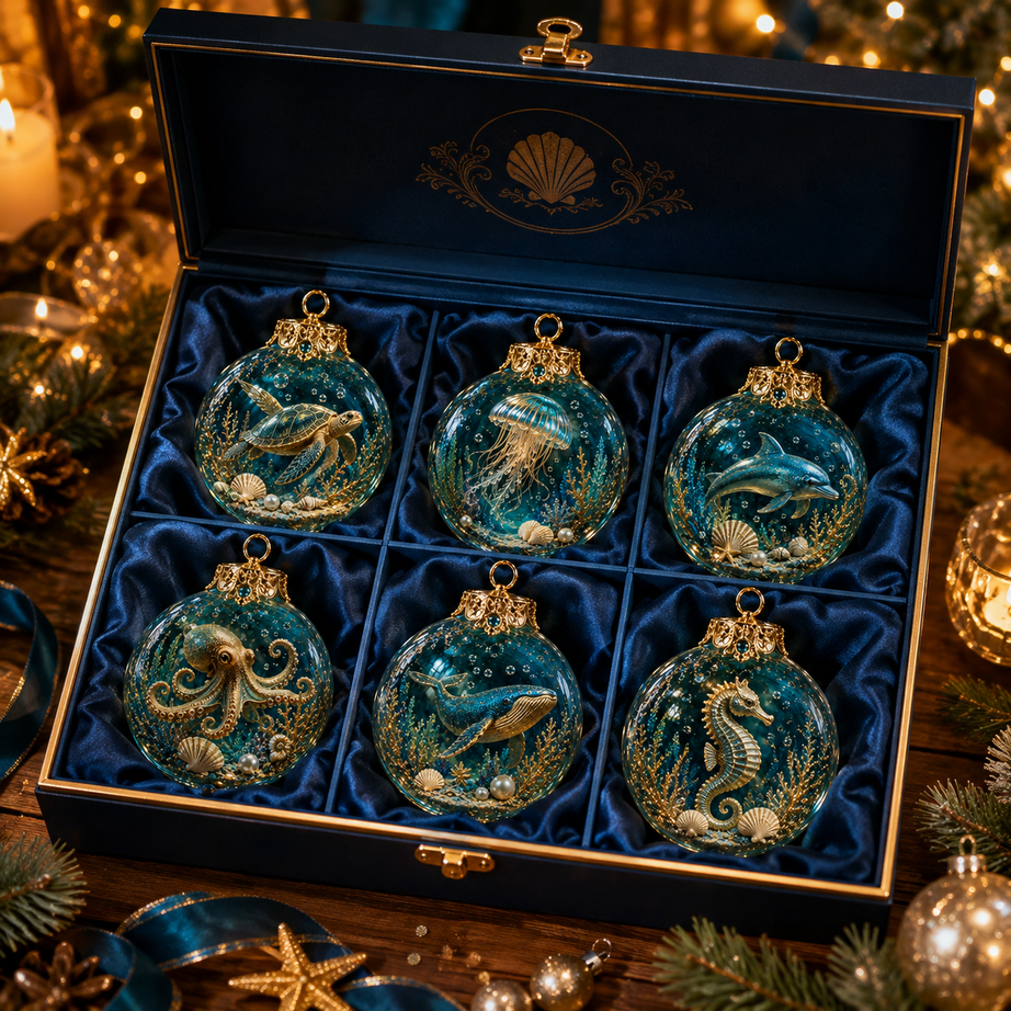 Ocean Wonders Christmas Ornament Collection
