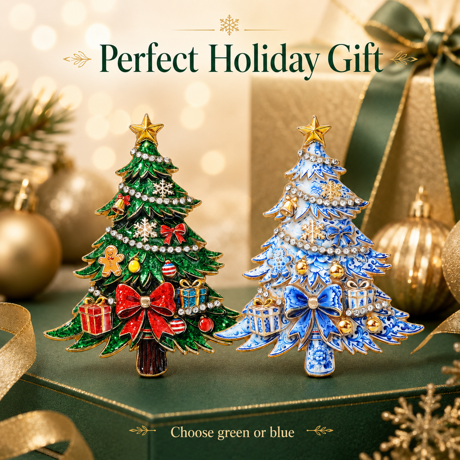 Yuletide Evergreen Artisan brooch
