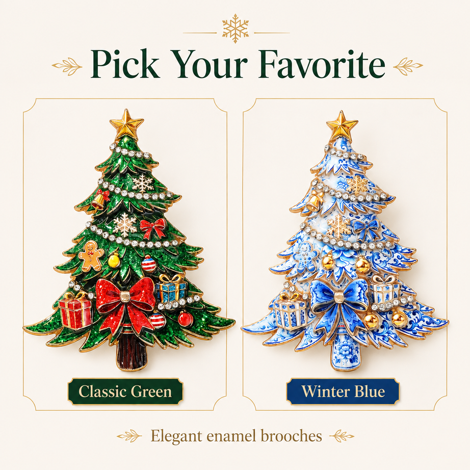 Yuletide Evergreen Artisan brooch