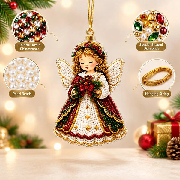 Christmas Rhinestone Acrylic Ornament, Sparkling Holiday DIY Decor