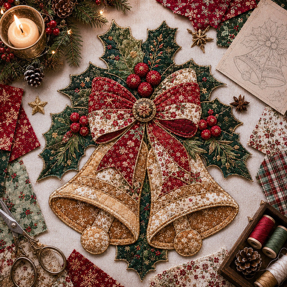 Christmas Patchwork Fabric DIY Decor Kit