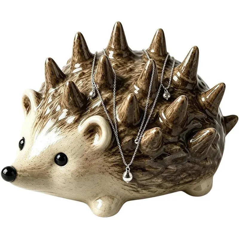Cute Resin Hedgehog Ring & Trinket Holder